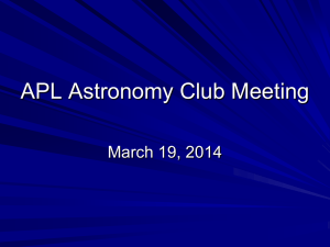 Astro Club March 2014 Meeting