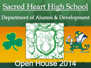 Sacred Heart High School Department of Alumni & Development