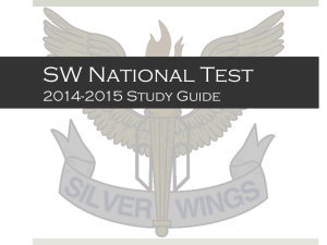 SW National Test 2014-2015 Study Guide