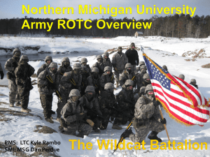 ARMY ROTC OVERVEIW - Northern Michigan University