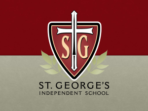 Financial Planning - St. George`s Independent School