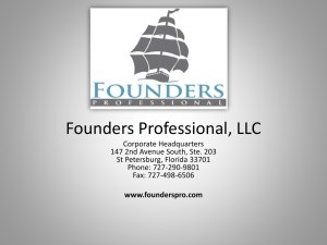 Founders Professional Overview –