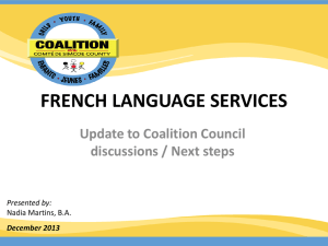 FLS Update to Coalition - Dec 2013