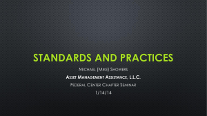 Standards and Practices - Federal Center