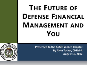The Future of Defense Financial Management and You