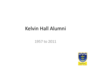 Kelvin Hall Alumni - Kelvin Hall School