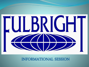 Fulbright INFO Slide Show