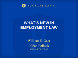 What`s New in Employment Law (PowerPoint)