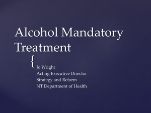 Alcohol Mandatory Treatment