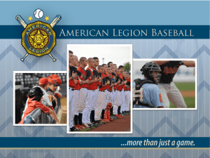 American Legion Baseball ...more than just a game