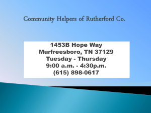Community Helpers of Rutherford Co.
