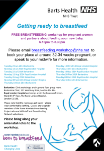 Breast feeding Antenatal class poster jul