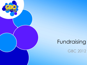 GBC2012-Fundraising - Graduate Business Forum