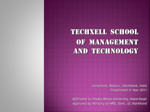Techxell school of Management and technology