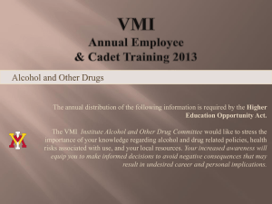 VMI Annual Employee & Cadet Training 2013