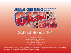 Capital Appreciation Bonds - California Association of School