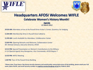 WIFLE Meeting at Quantico