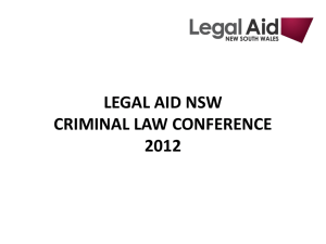 Program Agenda Criminal Law Conference 2012