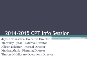 2014-2015 CPT Structure