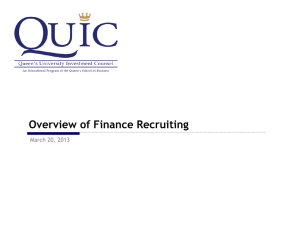 Presentation - Queen`s University Investment Counsel