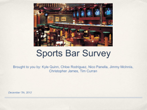 Sports Bar Survey - eRaven - Franklin Pierce University