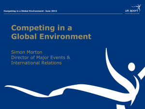 Competing in a Global Environment