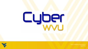 Slide 1 - CyberWVU - West Virginia University