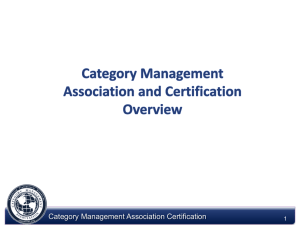CPG Cat Certification Subcommittee