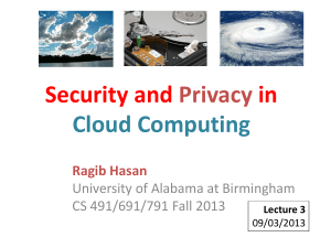 Attacking a cloud - Computer and Information Sciences