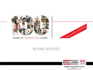 2014 Buyer Presentation - Niagara Real Estate Portal