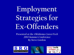 Employment Strategies for Ex-Offenders