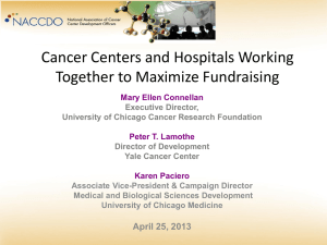 Cancer Centers and Hospitals Working Together