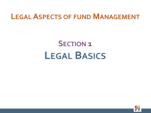Legal Aspects of Fund Management-Section 1