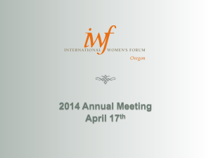2014 Annual Meeting April 17 th