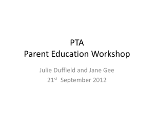 Parent Ed Workshop