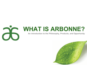 WHAT IS ARBONNE? - Beth Malcook Nation