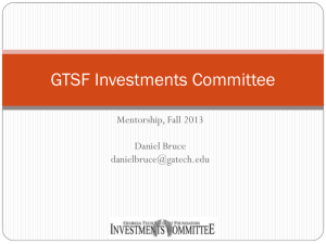 GTSF Investments Committee - Georgia Tech Student Foundation