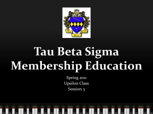 Tau Beta Sigma Membership Education
