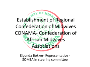 Elgonda Bekker - The Society of Midwives of South Africa