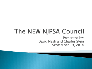 The NEW NJPSA Council