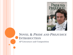 Novel & Pride and Prejudice Introduction