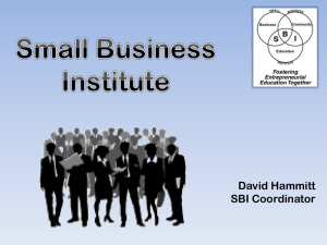 PowerPoint Slides - UNM Small Business Institute