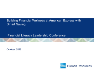 Building Financial Wellness at American Express with Smart Saving