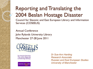 Reporting and Translating the 2004 Beslan
