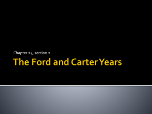 The Ford and Carter Years