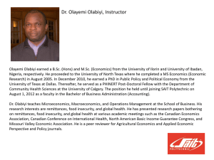 Dr. Olayemi Olabiyi