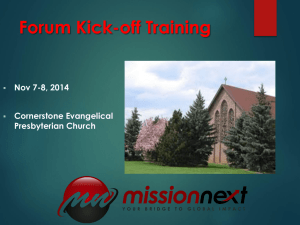 Eleven-week Kickoff Training PowerPoint