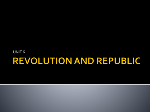 REVOLUTION AND REPUBLIC