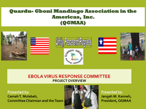 Quardu Gboni Mandingo Association In the Americas Ebola Virus