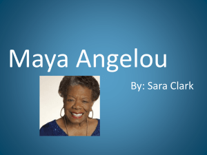 File - Maya Angelou